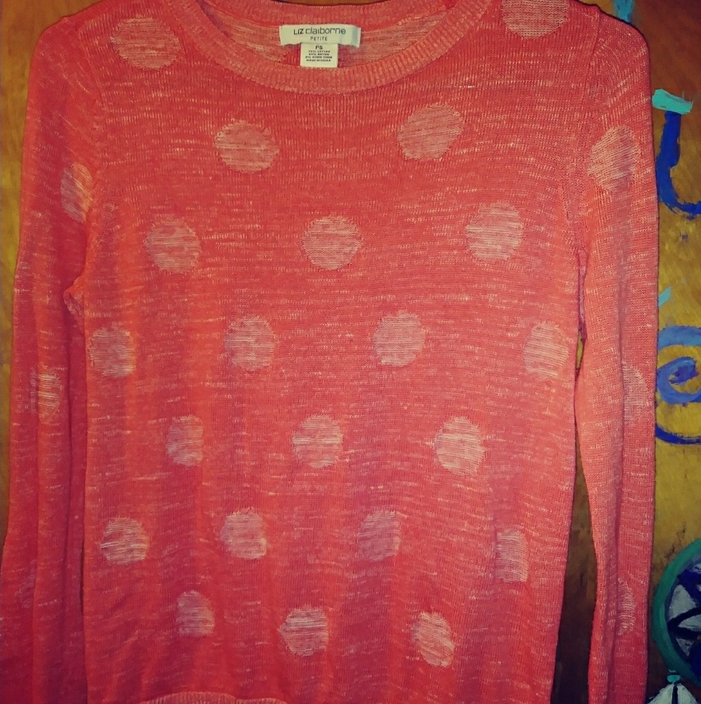 Girls PetiteSmall polka dot sweater